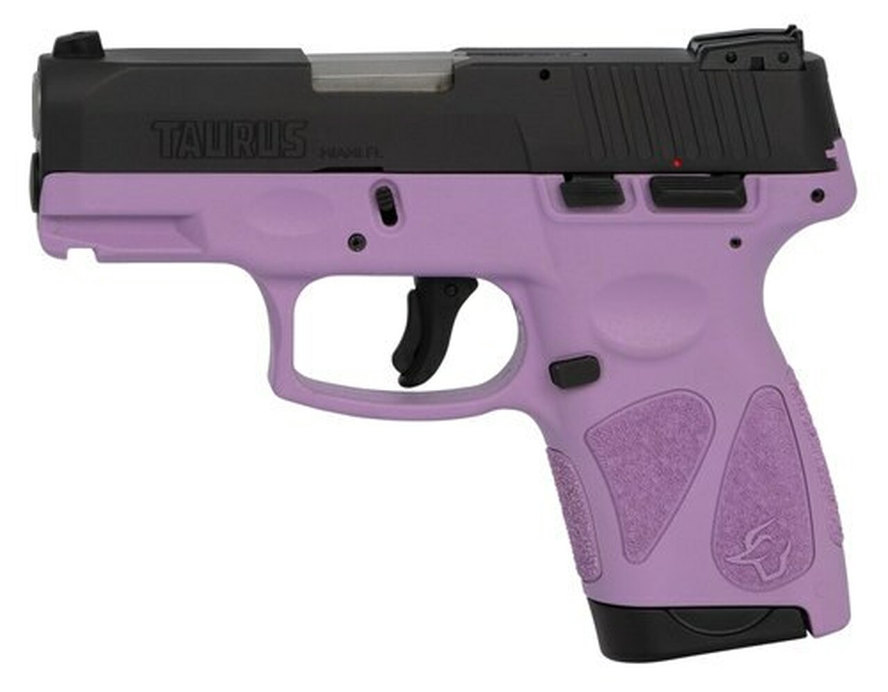 Taurus G2S, 9mm, 3.26″ Barrel, 7rd, Black Slide, Purple