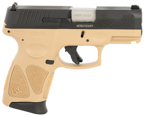 Taurus G3C 9mm, 3.26″ Barrel, Tan Frame, Black Slide, 12rd