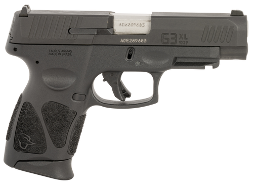 Taurus G3XL 9mm, 4″ Barrel, Matte Black, Picatinny Rail, 10rd