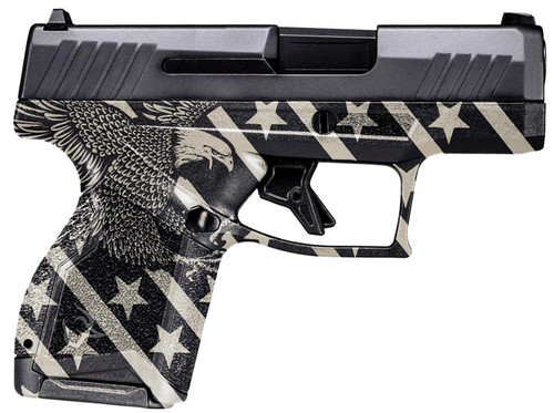 Taurus GX4 9mm, 3.06″ Barrel, Black, Eagle/Flag Grip, 10rd