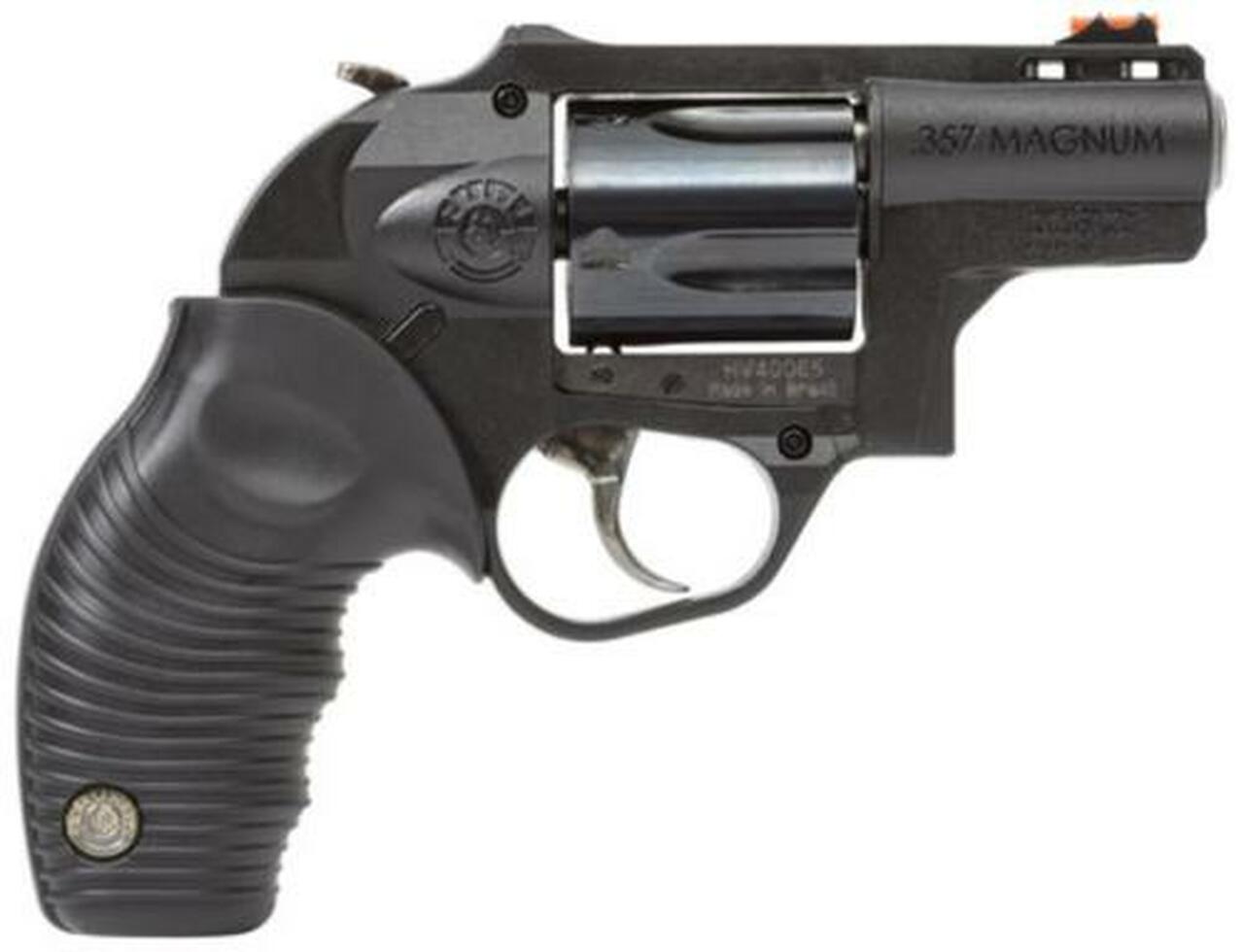 Taurus M605 .357 Mag, 2″, 5rd, Hard Rubber Grip, Poly Frame, Blued