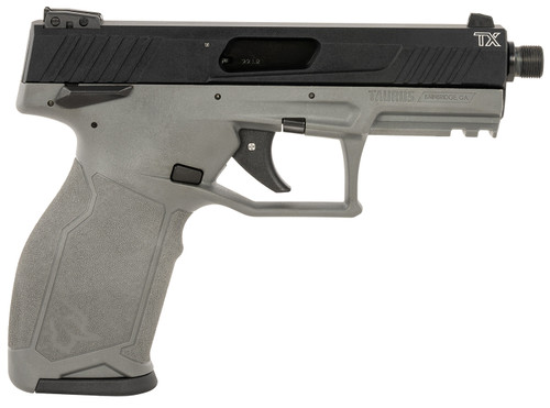 Taurus TX22 22 LR, 4″ Threaded Barrel, Gray Frame, Black Slide, 10rd