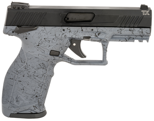Taurus TX22 FS 22 LR, 4.1″ Threaded Barrel, Gray Black Webbing, 10rd