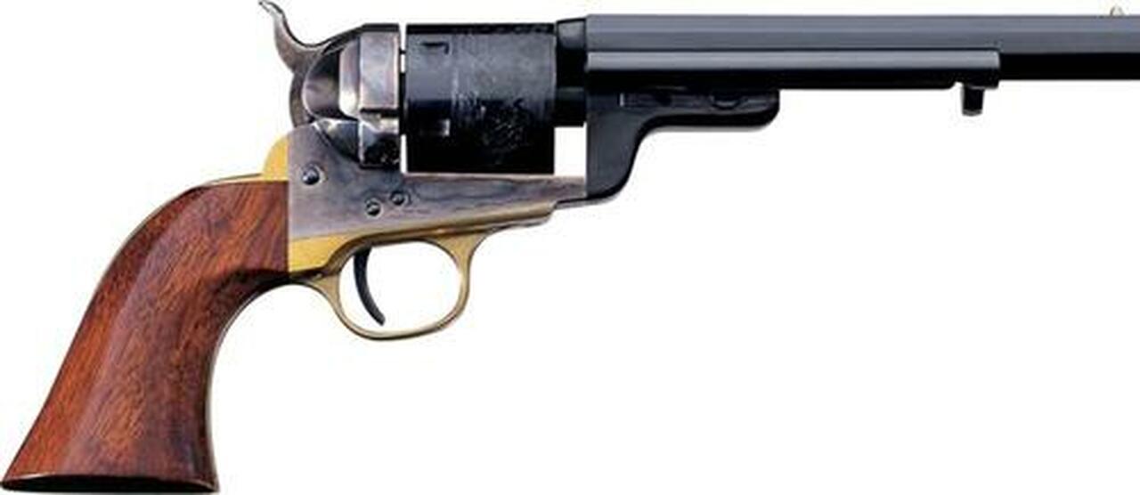 Taylor’s 1851 Navy C. Mason, .38 Special, 7.5″, 6rd, Walnut Grips, Blued