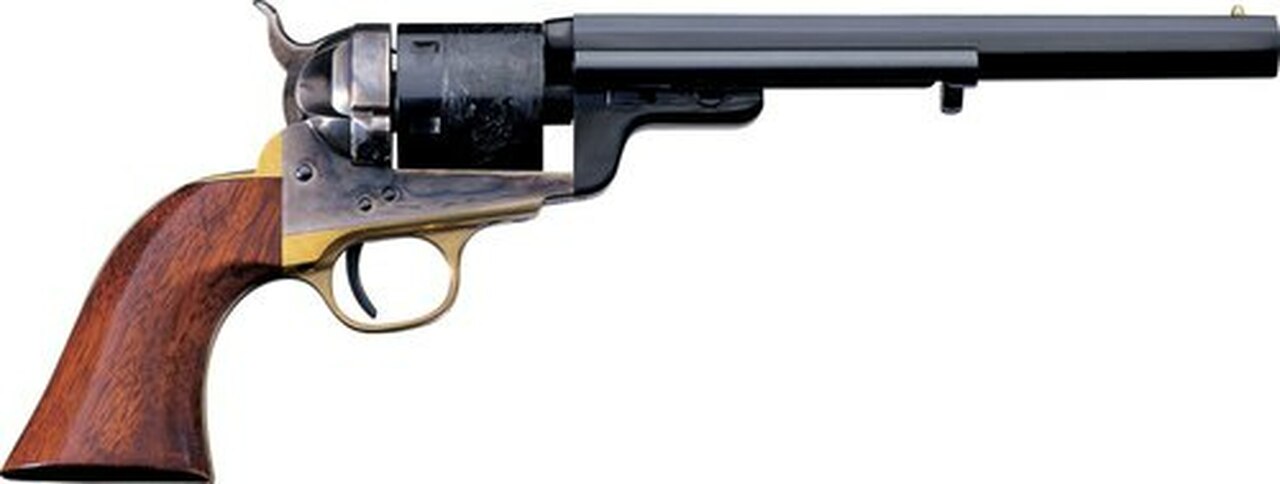 Taylor’s 1851 Navy C. Mason Single 38 Special, 5.5″, 6 Walnut, Blued