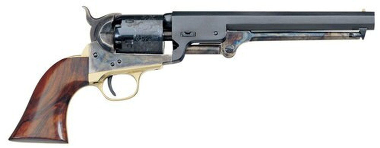 Taylor’s 1851 Navy Revolver 36 Black Powder, 7.5″ Post Front