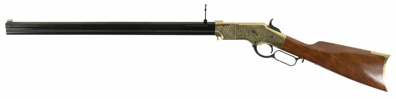 Taylor’s 1860 .44-40 Win, 24″ Barrel, Walnut, Blued, Engraved Brass, 13rd