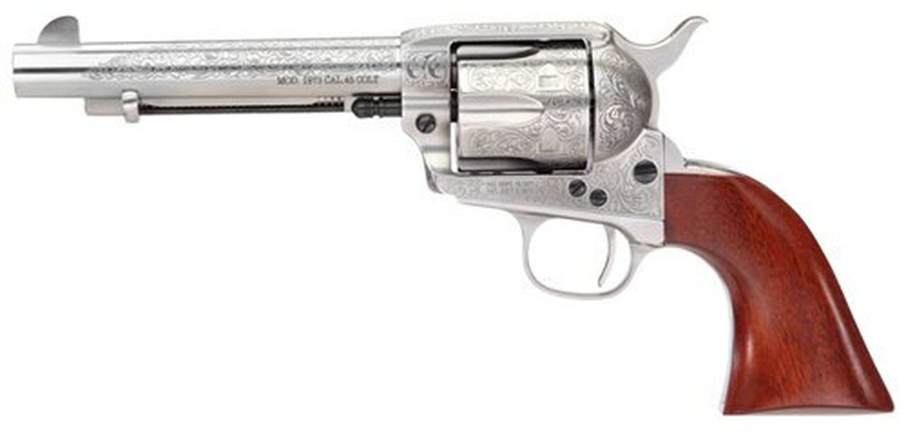 Taylors 1873 Cattleman, .357 Mag, 5.5″, 6rd, Floral Engraved