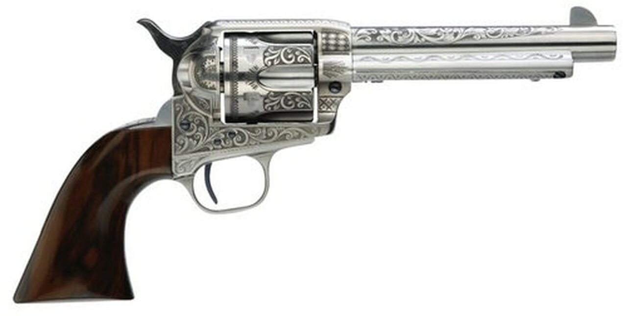 Taylor’s 1873 Cattleman Photo Engraved Single Action Army SAA 45 Colt 5.5″ Barrel