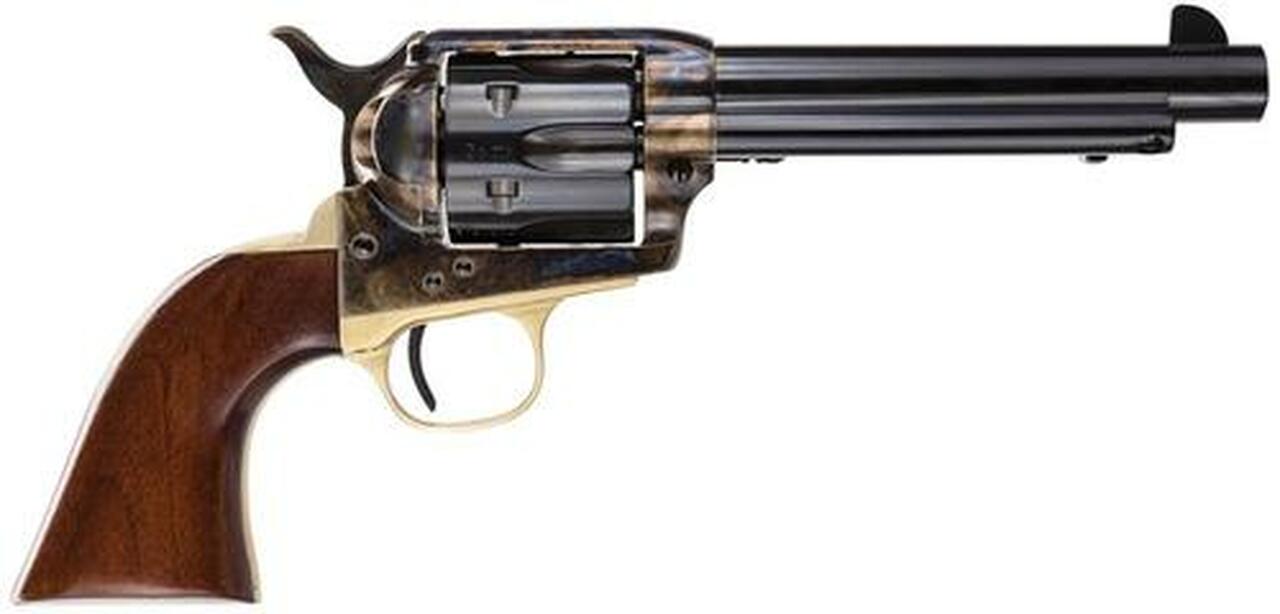 Taylor’s 1873 Cattleman Ranch Hand .45LC 5.5″, Wood Grip Blued, CH Frame