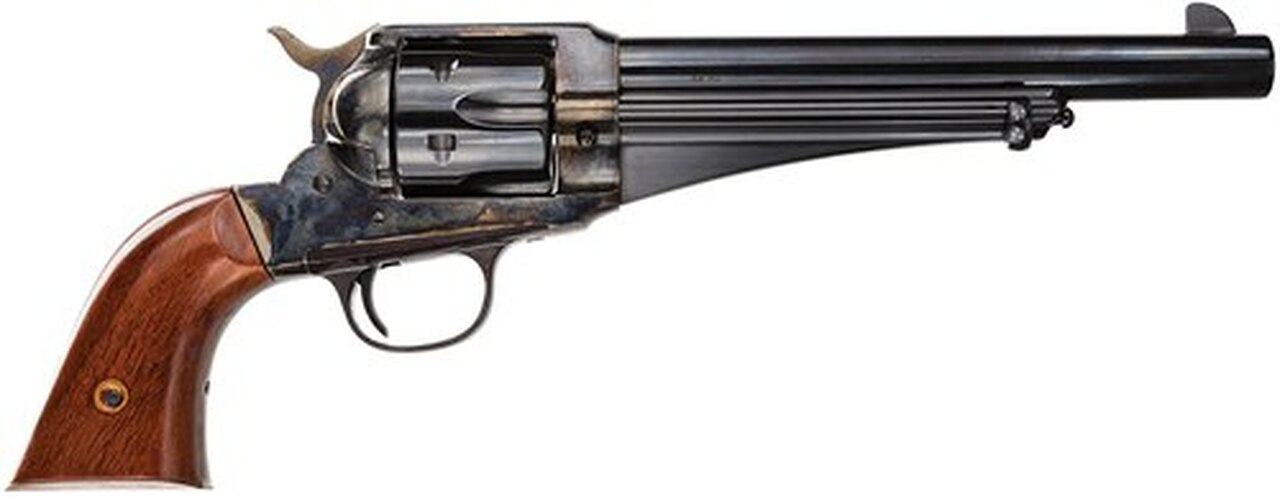 Taylor’s 1875 Army Outlaw 45LC 7.5″ 6rd Walnut Grip Blued, CH Frame