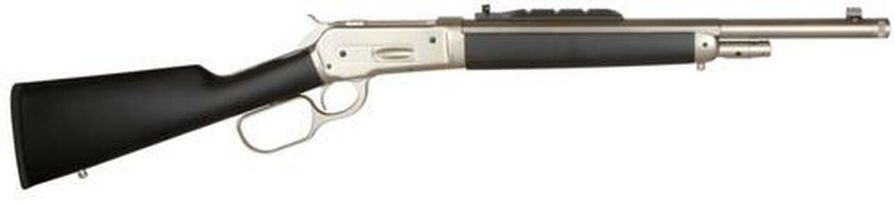 Taylor’s 1886 Ridge Runner Rifle, .45-70 Govt, 18.5″, Black Synthetic Stock, Matte Chrome Finish