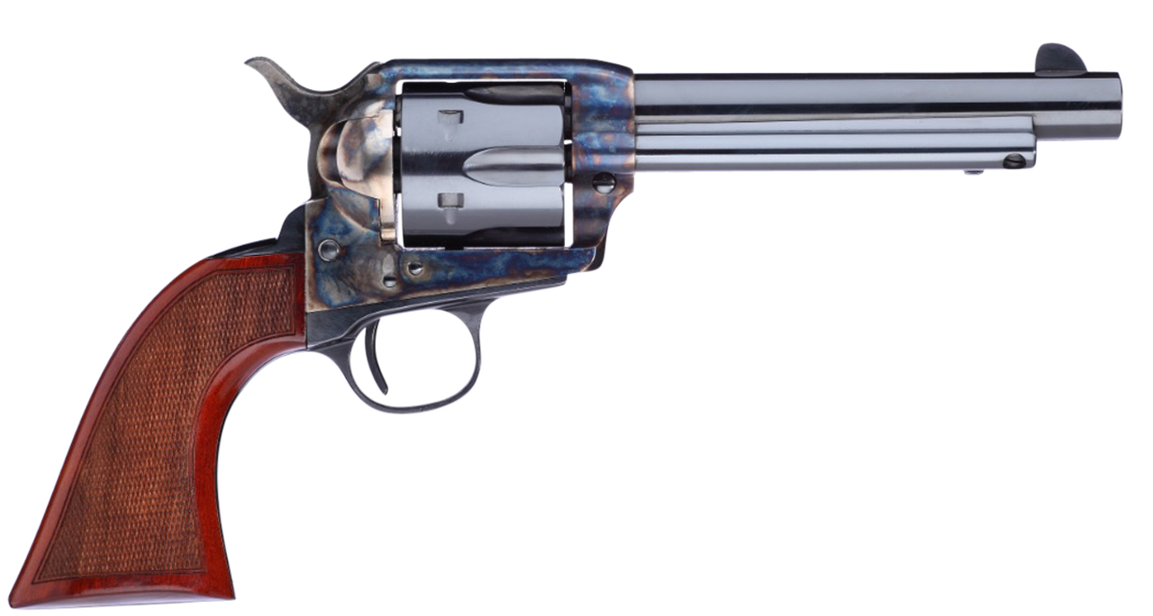 Taylors and Company 1873 Cattleman Gunfighter 45 Colt 6rd 5.50″ Blued Walnut Army Sized Grip