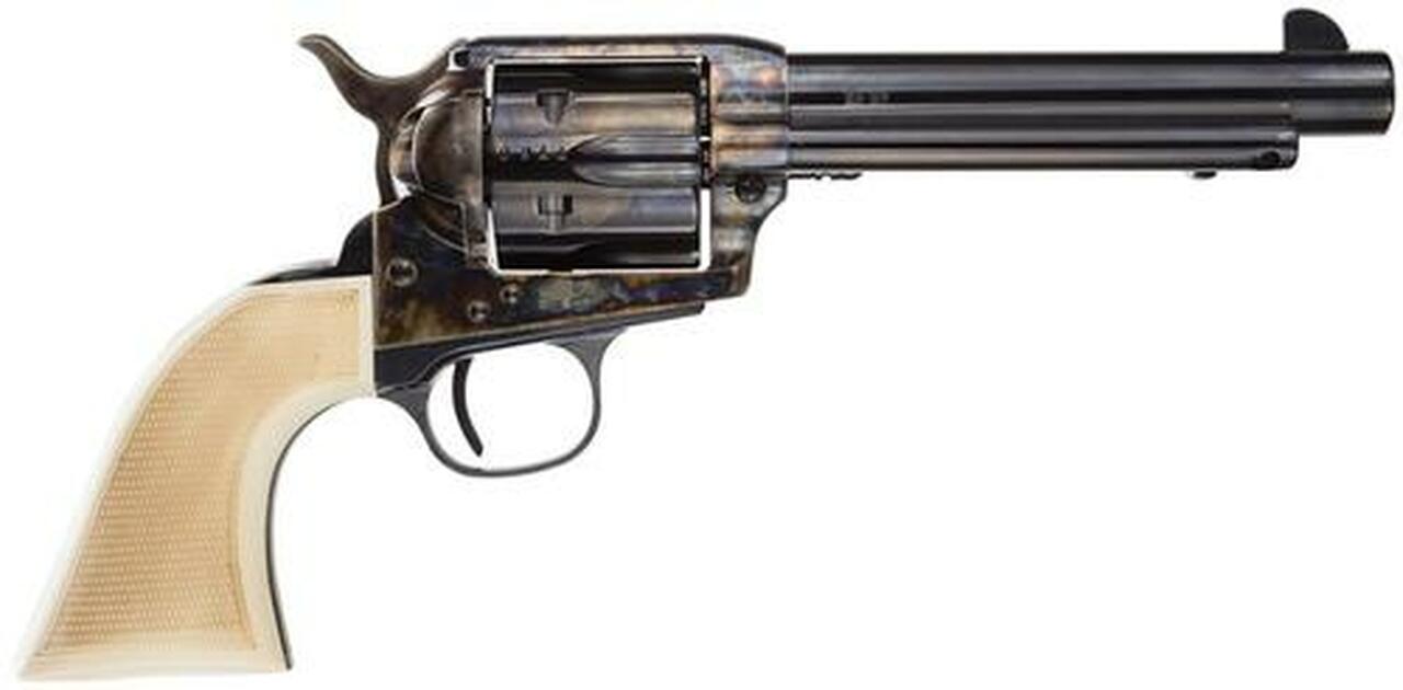 Taylor’s Cattleman Taylor Marshall 45 Colt 5.5″ 6rd White PVC Grip Blue