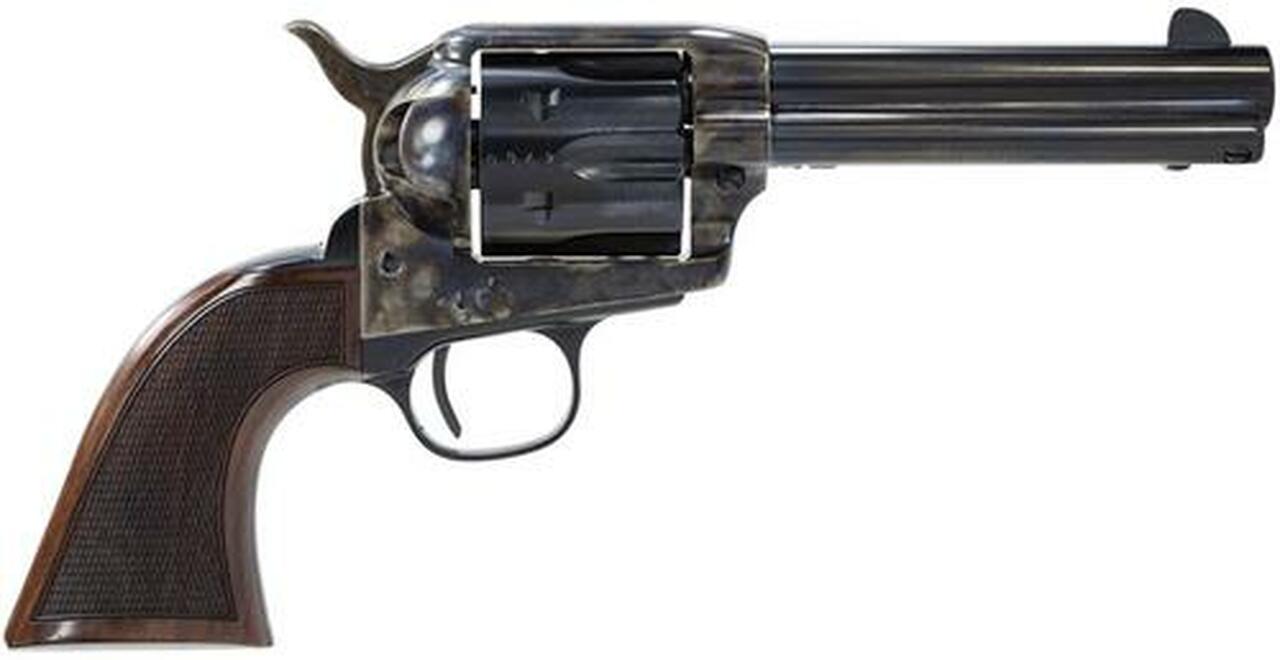 Taylor’s Smoke Wagon Deluxe 357 Mag/38 Spl 4.75″ 6rd Walnut Grip CH Frame Blued