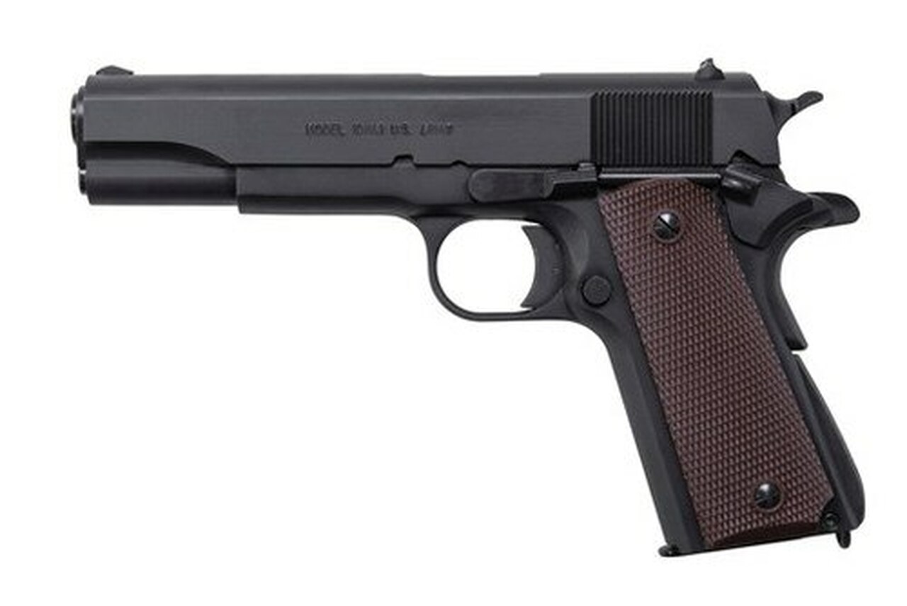 Thompson 1911 Commader Single 45 ACP 4.25″ Barrel Brown Polymer Grip Black 7rd Mag