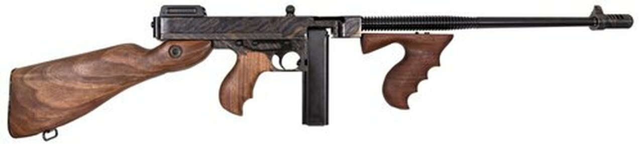Thompson 1927-A1, 45 ACP, 18″, 20rd, American Walnut Stock, Case Hardened