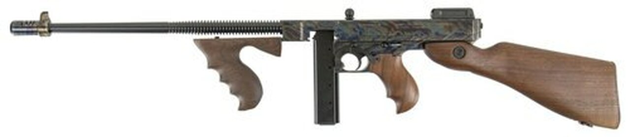 Thompson 1927-A1, 45 ACP, 18″, 20rd, American Walnut Stock, Case Hardened