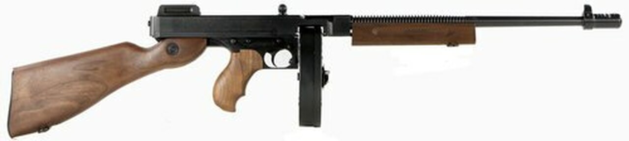 Thompson 1927-A1, 45 ACP, 18″ Barrel, 10rd, American Walnut Stock, Blued
