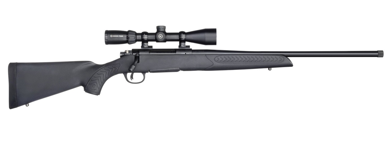 Thompson Center Compass II 300 Win Mag, 24″ Black Blued Right Hand Crimson Trace Scope, 4rd