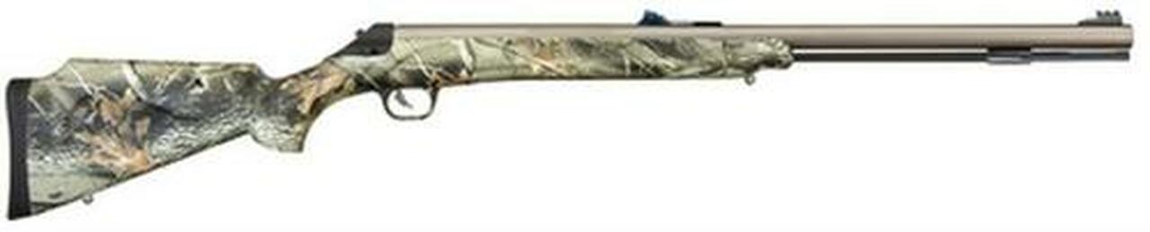 Thompson Center ‘Impact’ Muzzle Loader, 50 Cal, 26″, Weather Shield Finish, Hardwoods Camo Stock