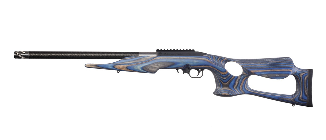 Thompson Center T/CR22 22LR, 20″ Threaded Carbon Fiber Barrel, Blue Altamont Thumbhole Stock, 10rd