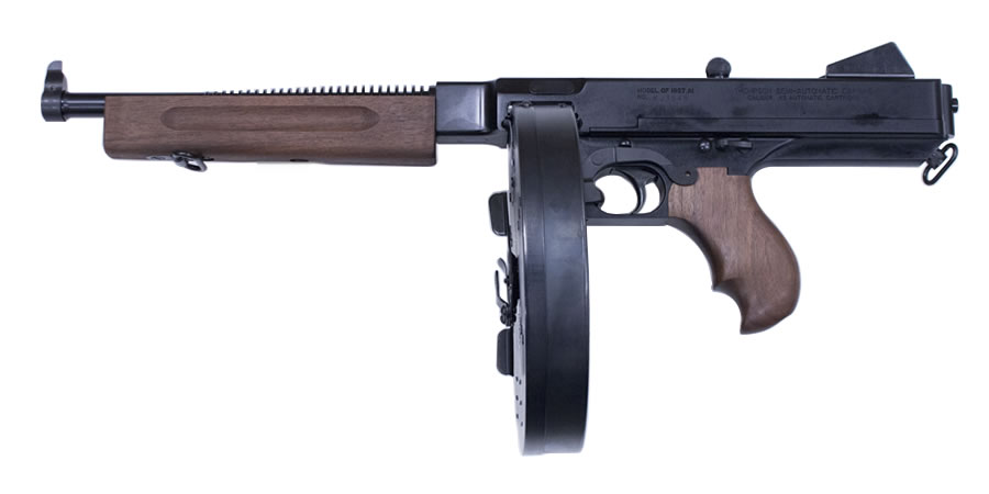 Thompson Deluxe 45 ACP Pistol with 100 Round Drum Magazine