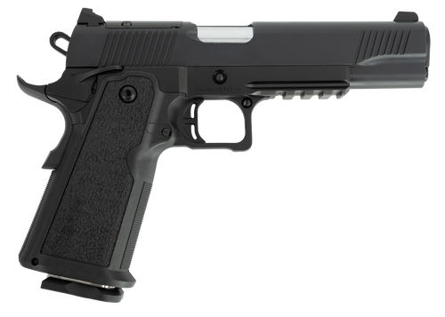 Tisas 1911 Duty 9mm, 5″ Barrel, Black Cerakote, Picatinny Rail, 17rd