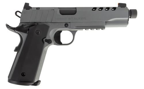 Tisas 1911 Night Stalker 9mm, 5.55″ Threaded Barrel, Gray Cerakote, Optic Ready, 8rd