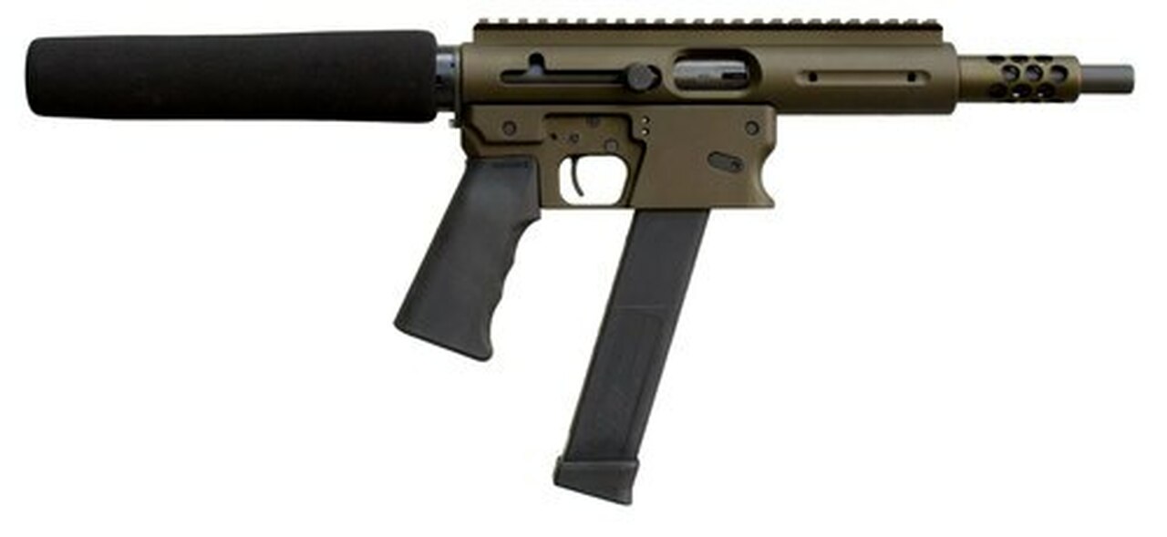 TNW Aero Survival 9mm, 8″ Barrel, Olive Drab Green