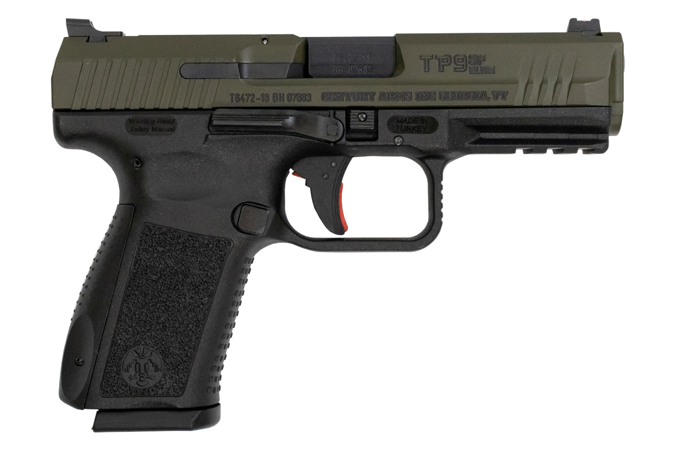 TP9SF Elite 9mm Pistol with OD Green Slide