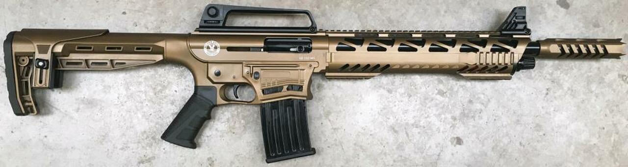 TR Imports SE122 Tactical Cerakote 12 Ga, 18.5″ Barrel, Door-Buster Brake, Quad Rail, Bronze, 3rd/5rd Mags