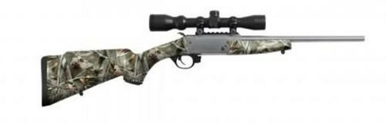 Trad Crackshot BO 22LR 16.5″ 1rd Reaper Buck Synthetic Stock Cerakote, 4×32