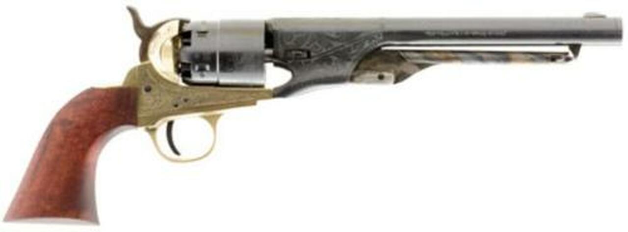 Traditions 1860 Army Engraved Revolver (Inline) 44 Black Powder 8″ Top