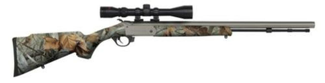 Traditions Black Powder Buckstalker Accelerator Break-Open Muzzleloader .50 Caliber 24″ Barrel CeraKote Finish 3-9x40mm Duplex Scope G-2 Vista Stock