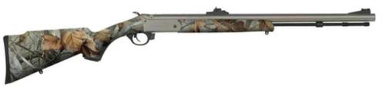 Traditions Black Powder Buckstalker Accelerator Break-Open Muzzleloader .50 Caliber 24″ Barrel CeraKote Finish TruGlo Fiber Optic Sights G-2 Vista Stock