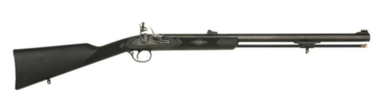 Traditions Black Powder PA Pellet Flintlock Muzzleloader .50 Caliber 26″ Octagonal Barrel Blue Finish Black Synthetic Stock