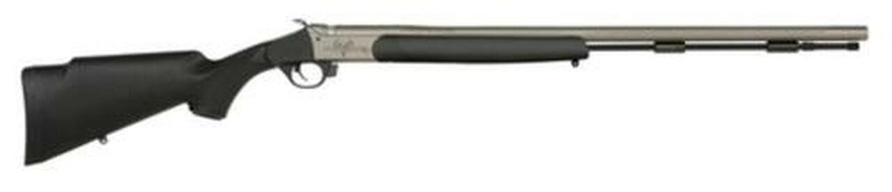 Traditions Black Powder Pursuit G4 Ultralight .50 Caliber 26″ Tapered Fluted Barrel CeraKote Finish No Sights Black Stock