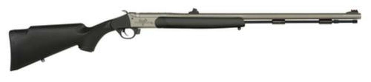 Traditions Black Powder Pursuit G4 Ultralight .50 Caliber 26″ Tapered Fluted Barrel CeraKote Finish Williams Metal Fiber Optic Sights Black Stock