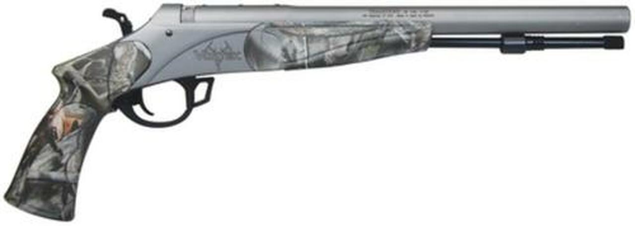 Traditions Black Powder Vortek Black Powder Pistol .50 Cal 13″ Tapered Barrel CeraKote Finish Reaper Buck Camo Composite Soft Touch Stock