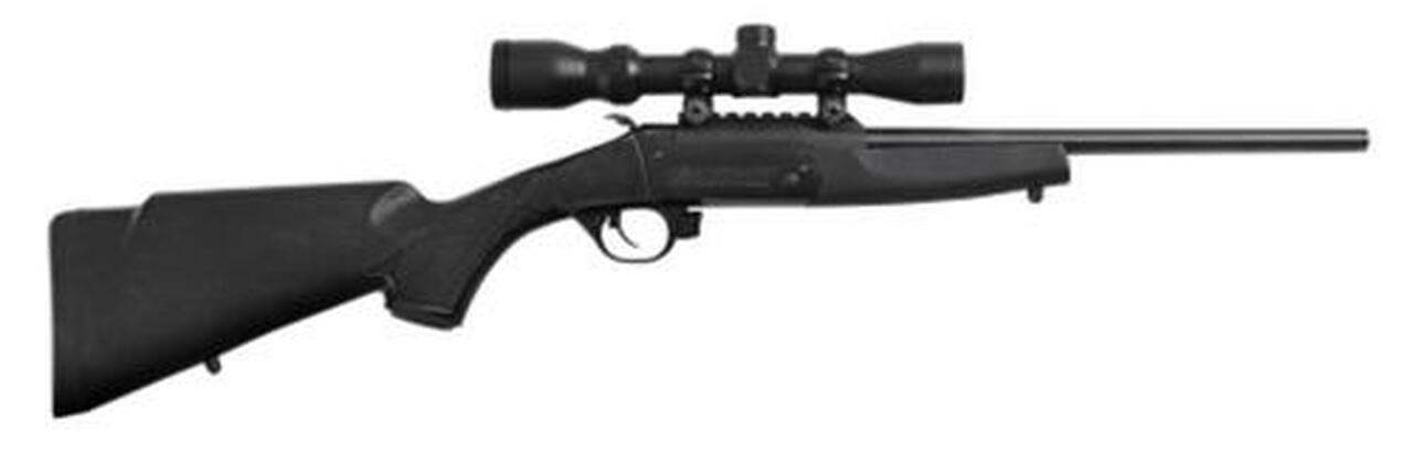 Traditions Crackshot, Scope BO 22LR 16.5″ 1rd Black Synthetic Stock