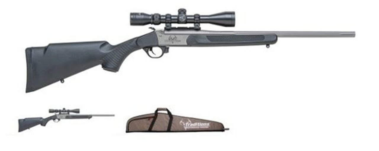Traditions Outfitter G2 Package 35 Whelen 22″ Fluted Barrel 3-9×40 Scope Mounted and Sighted In