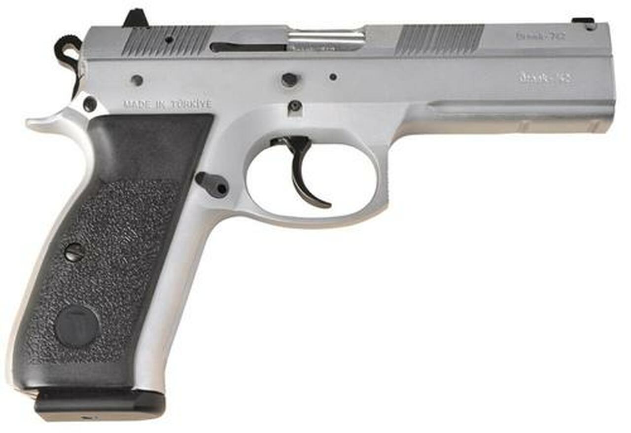 TriStar P-120 Pistol 9mm 4.7″ Barrel, Black Poly Grip Chrome, 17rd