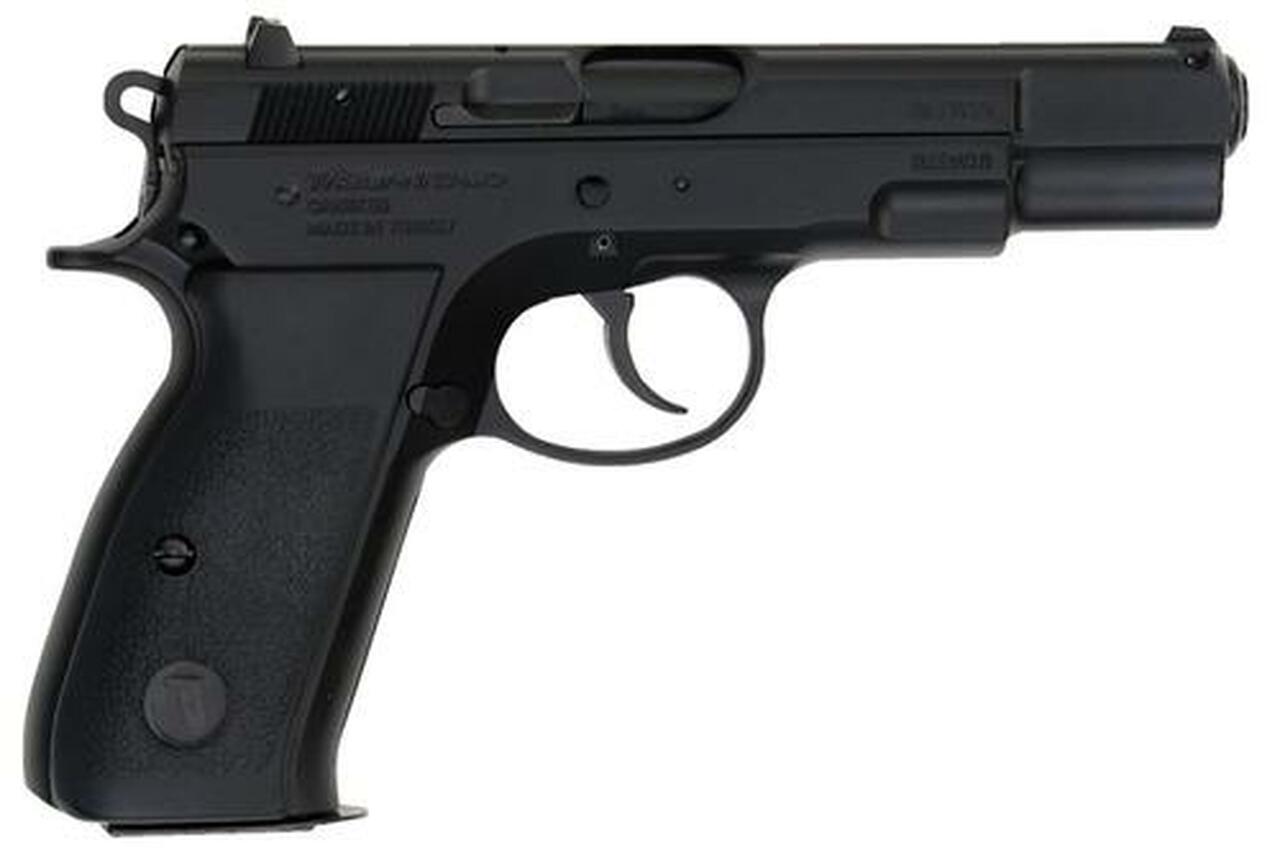 TriStar S-120 Pistol 9mm 4.7″ Barrel, Black Checkered Grips Blued, 17rd