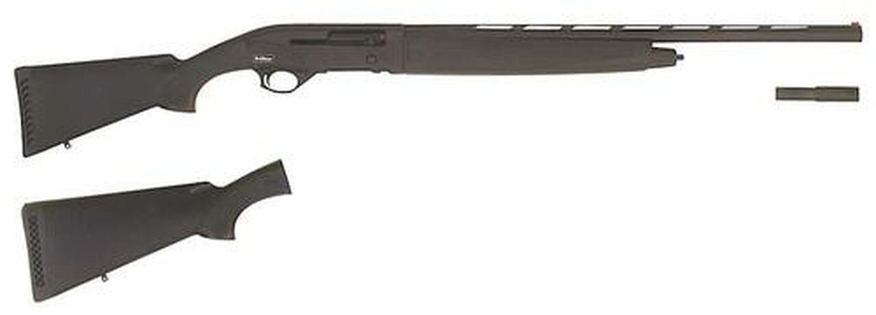 TriStar, Viper G2, Semi-automatic, 20 Ga 3″, 24″ Vent Rib Barrel, Chrome Lined Chamber and Barrel, Quick Shot Plug Removal, Improved Cylinder/Modified/Full Chokes, Fiber Optic Sight, Synthetic Stock, Soft Touch on Stock and Forearm (Plus Extra Adult