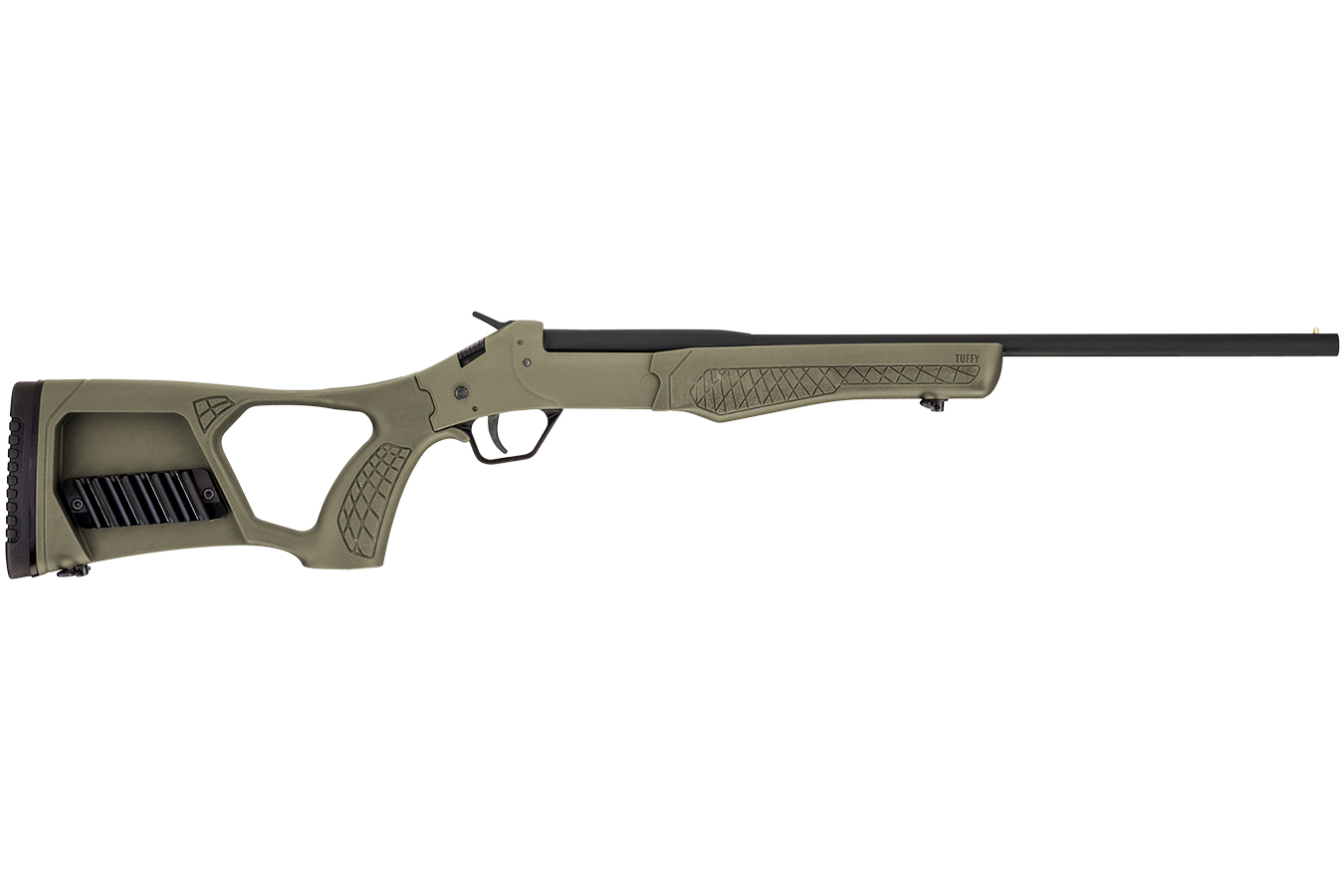 Tuffy 410 Bore Single Shot Shotgun with OD Green Synthetic Stock