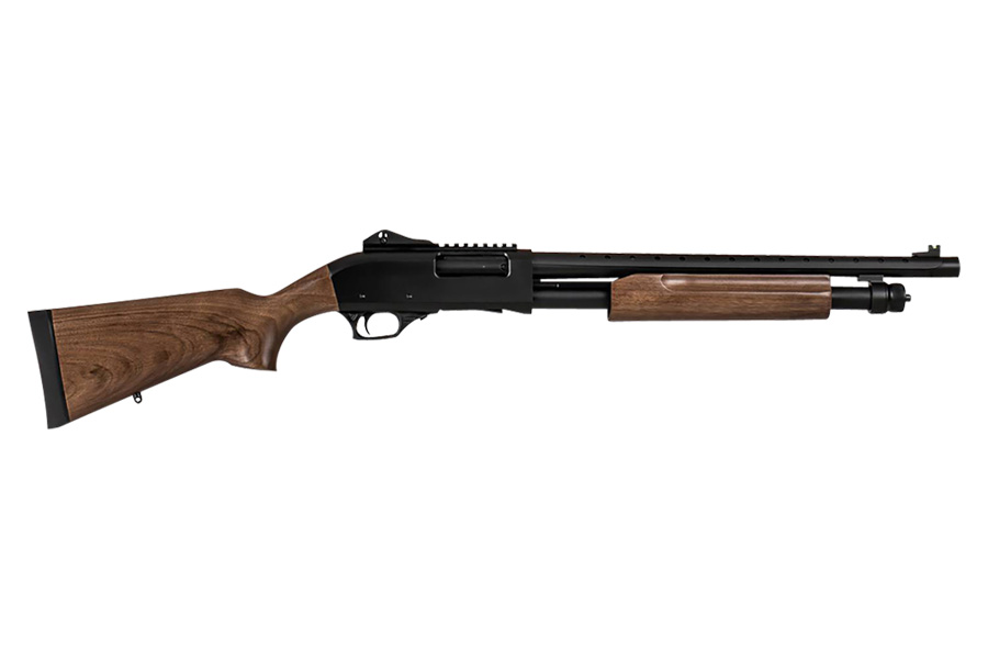 TX3 12 Gauge Pump-Action Shotgun with 18.5 Inch Barrel and Turkish Walnut Stock