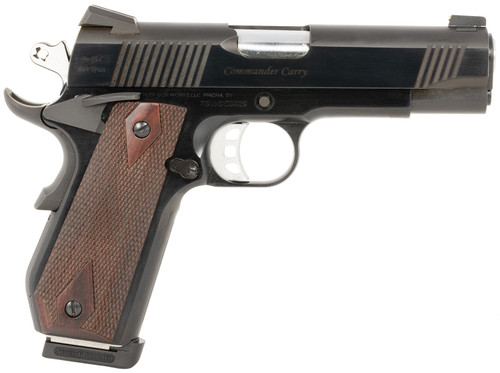 Tyler Gun Works 1911 45 ACP, 4.25″ Barrel, Black, Walnut Grips, 8rd