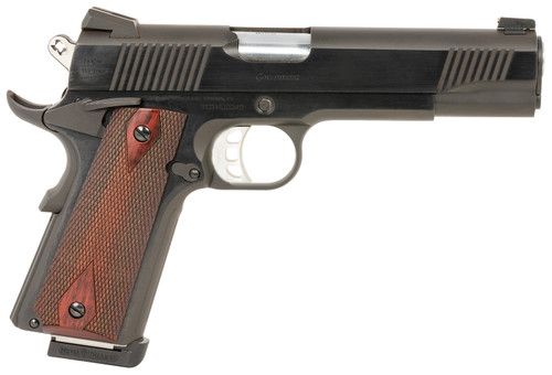 Tyler Gun Works 1911 45 ACP, 5″ Barrel, Black, Walnut Grip, 7rd