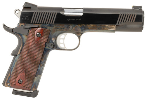 Tyler Gun Works 1911 45 ACP, 5″ Barrel, Case Hardened Frame, Walnut Grip, 8rd